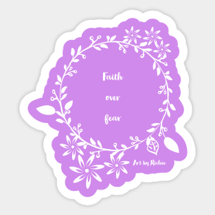 Faith over Fear Sticker